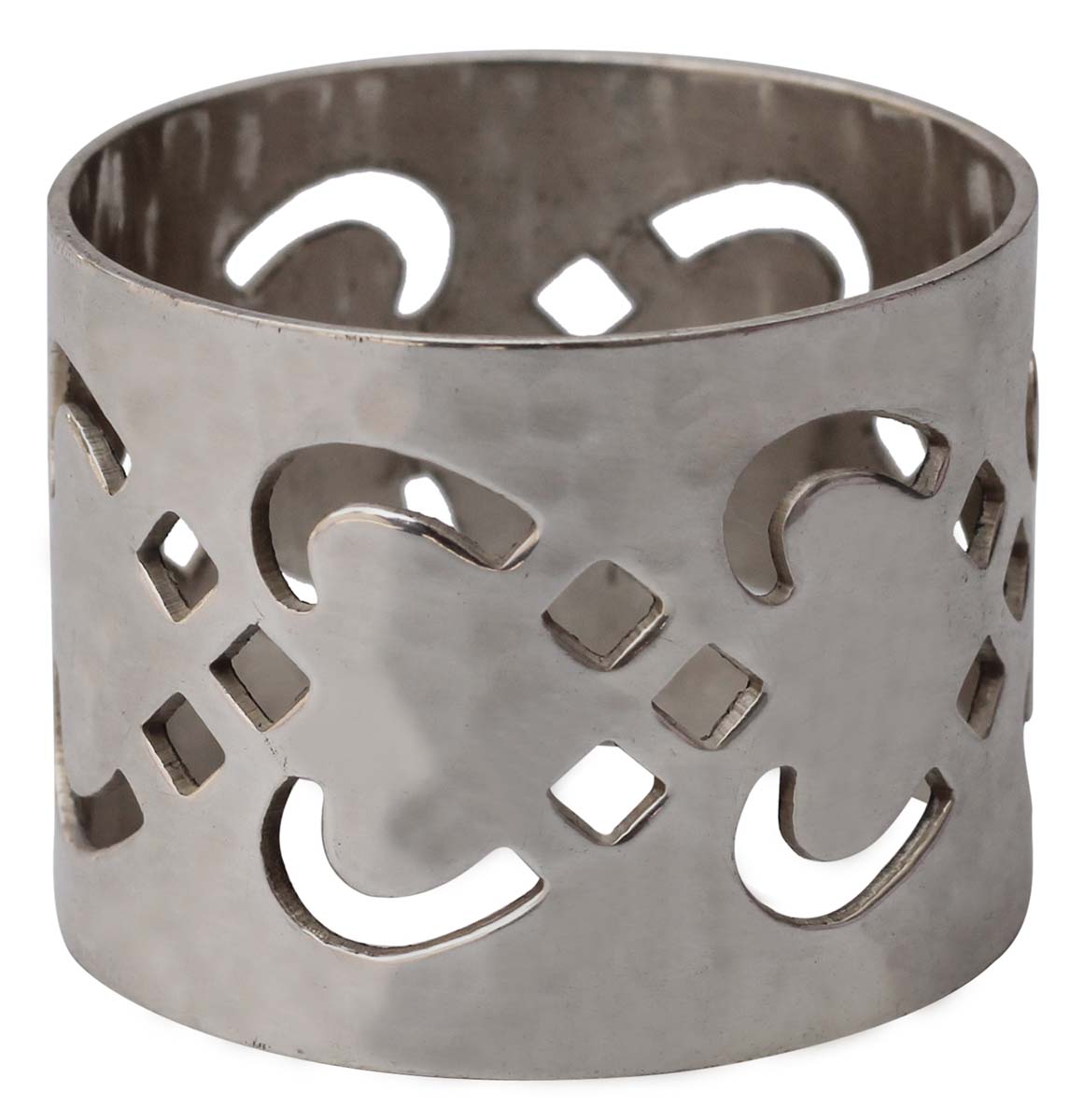 Wholesale Napkin Rings - Metal Napkin Rings - Nickel Plated - Cut-Out Patterns - Dining Table Accessories